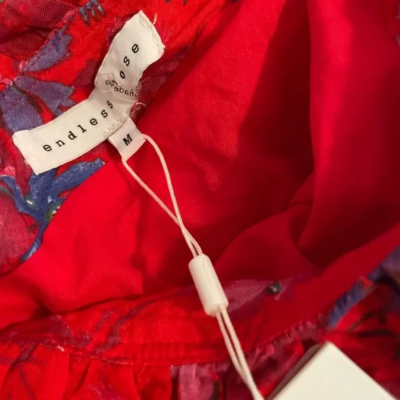 Red Ruffled Dress - Picture 2 of 2